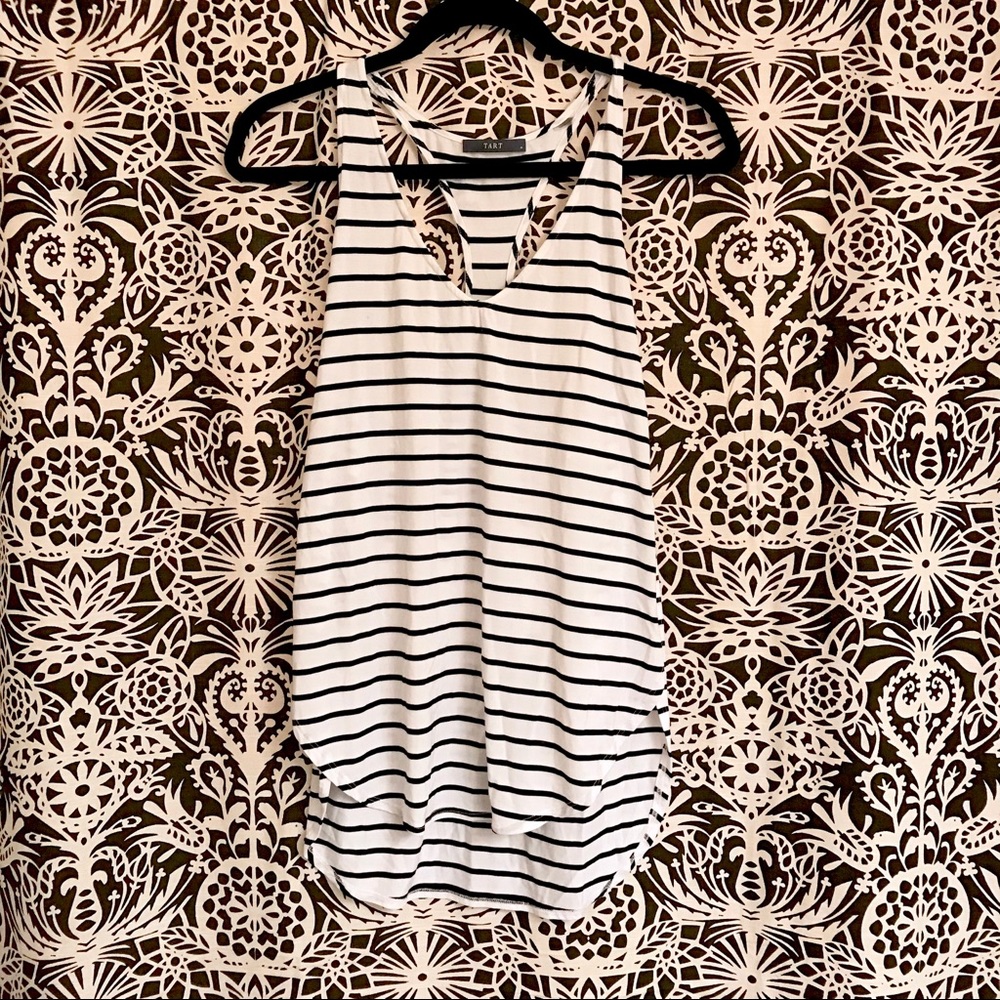 Tart Collections black and white striped tank